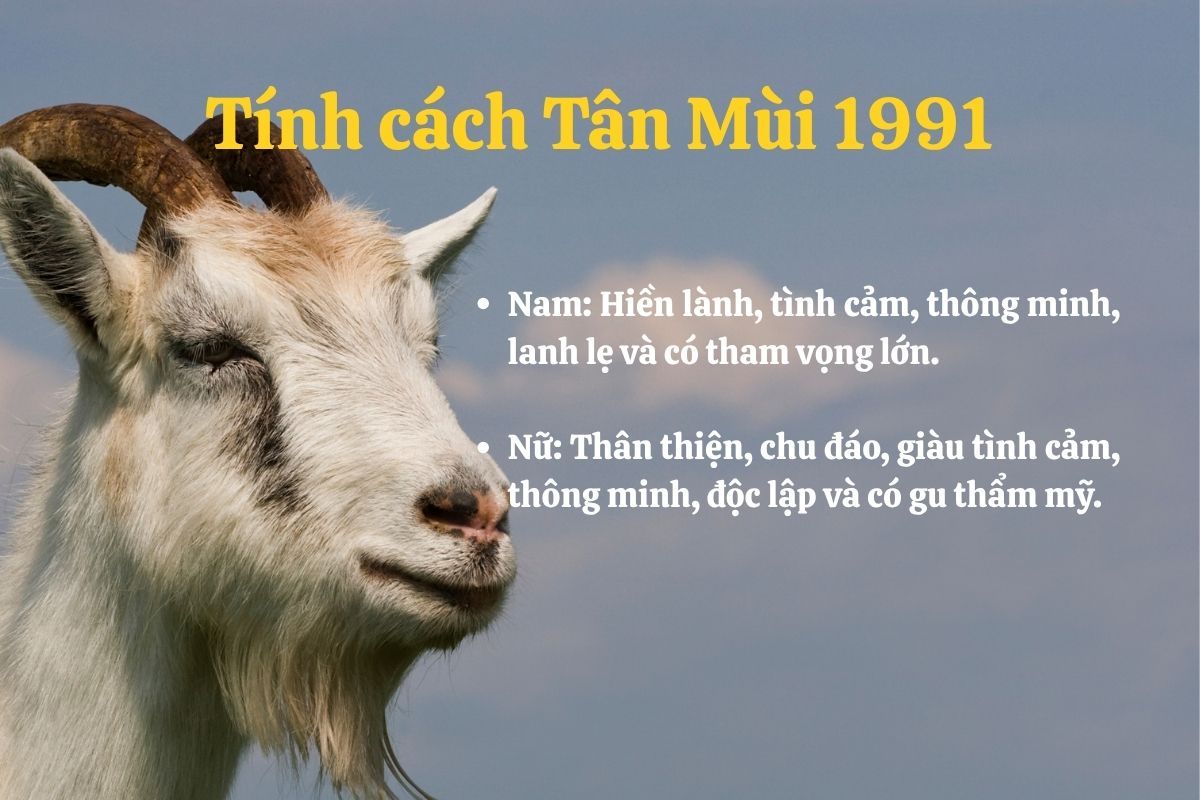 Tân Mùi 1991 tích cách gì