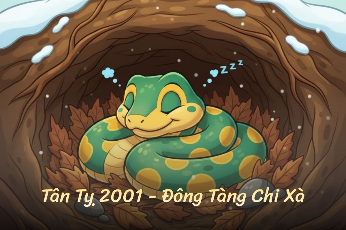2001 tuổi Tân Tỵ Đông Tàng Chi Xà