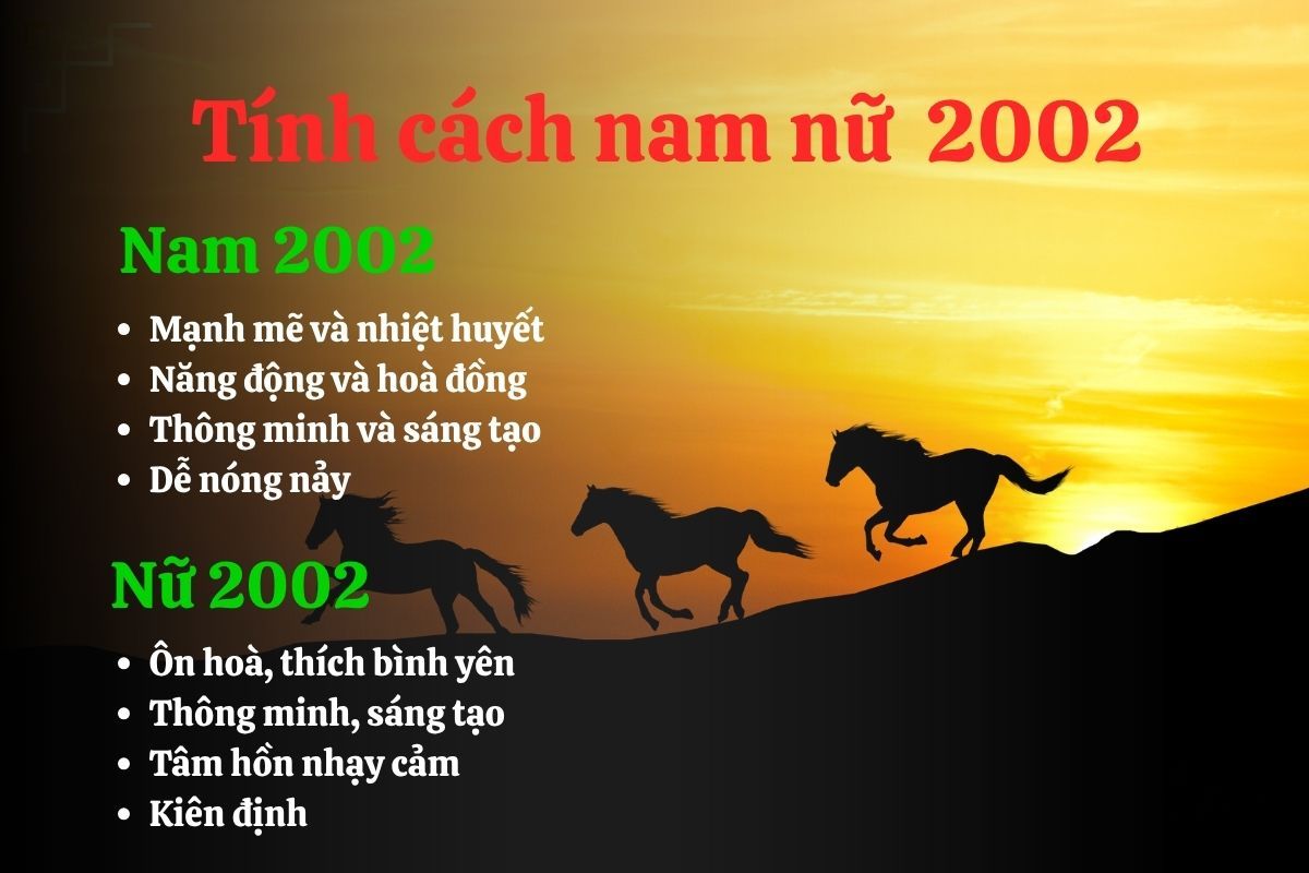 Tính cách nam và nữ 2002