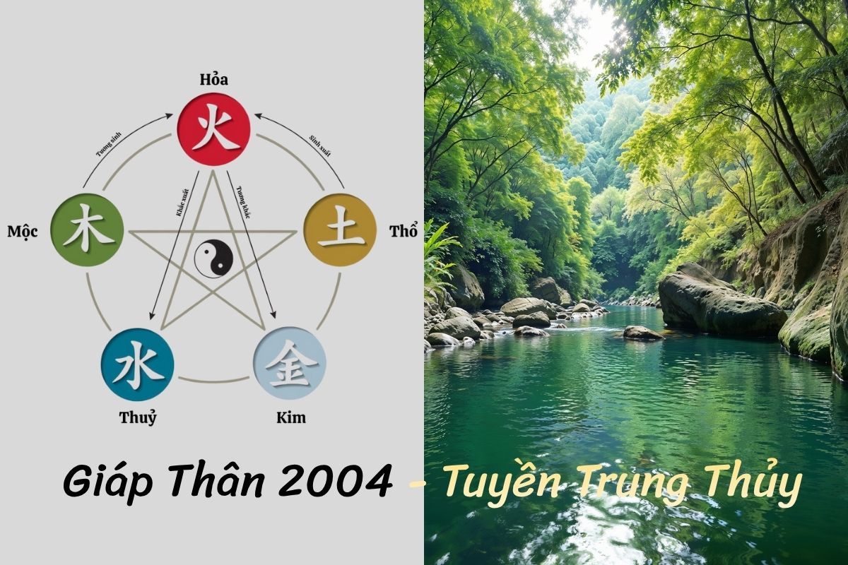 2004 mệnh Thủy - Tuyền Trung Thủy
