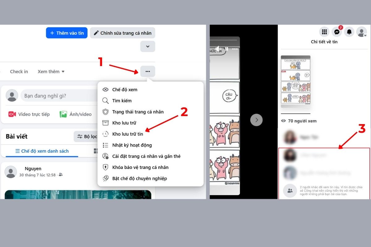 hướng dẫn cách xem người lạ xem tin fb