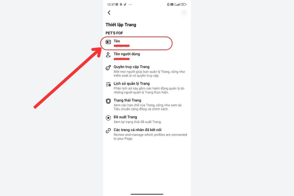 cách đổi tên fanpage facebook