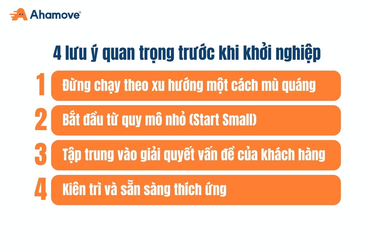 Những lưu ý quan trọng trước khi khởi nghiệp