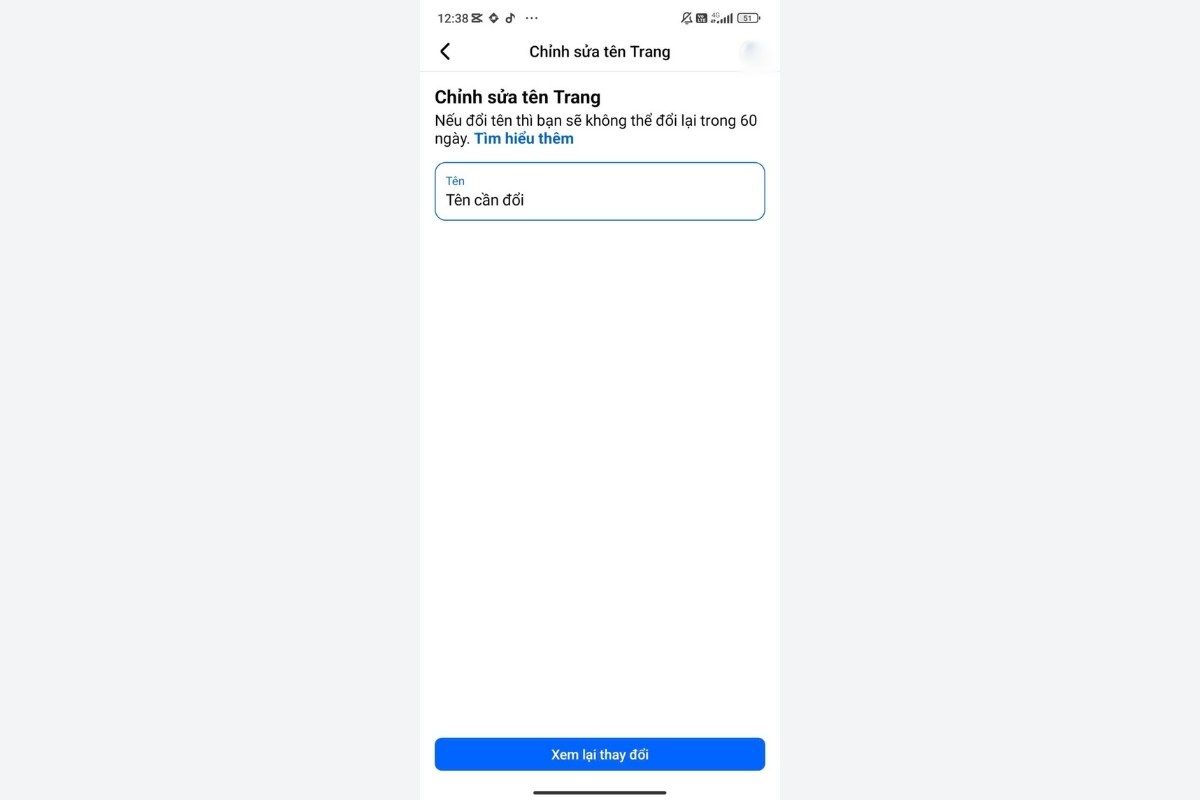 đổi tên fanpage trên facebook như thế nào