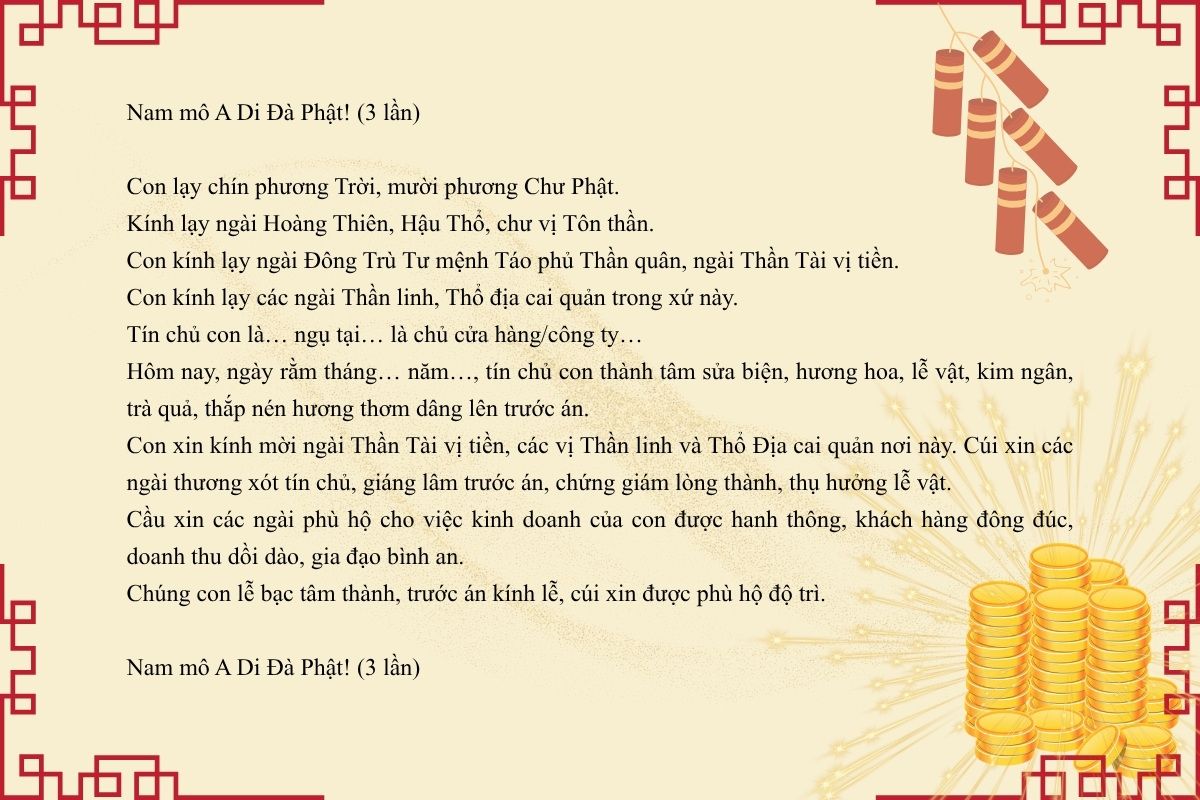bài cúng rằm hàng tháng