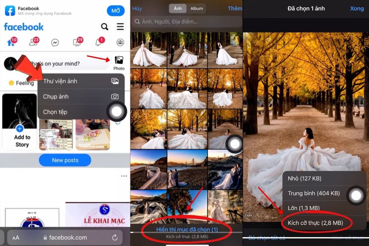 Cách đăng ảnh lên Facebook không bị vỡ mới nhất