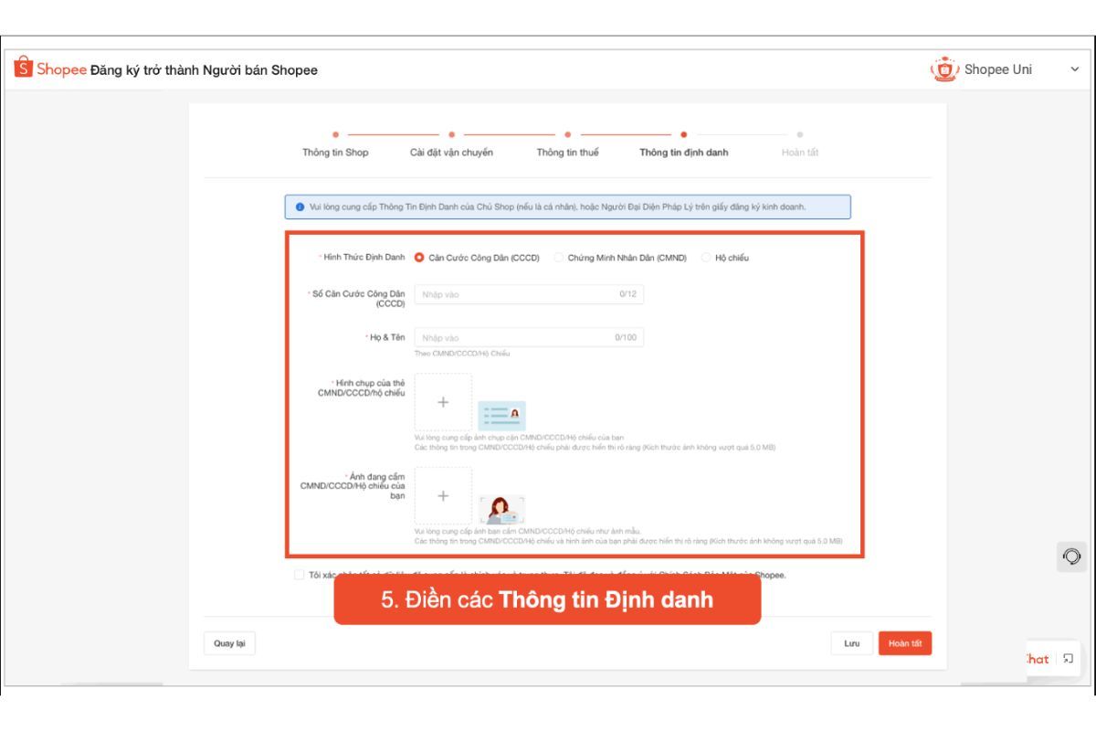 Cách đăng lý bán hàng trên shopee 10