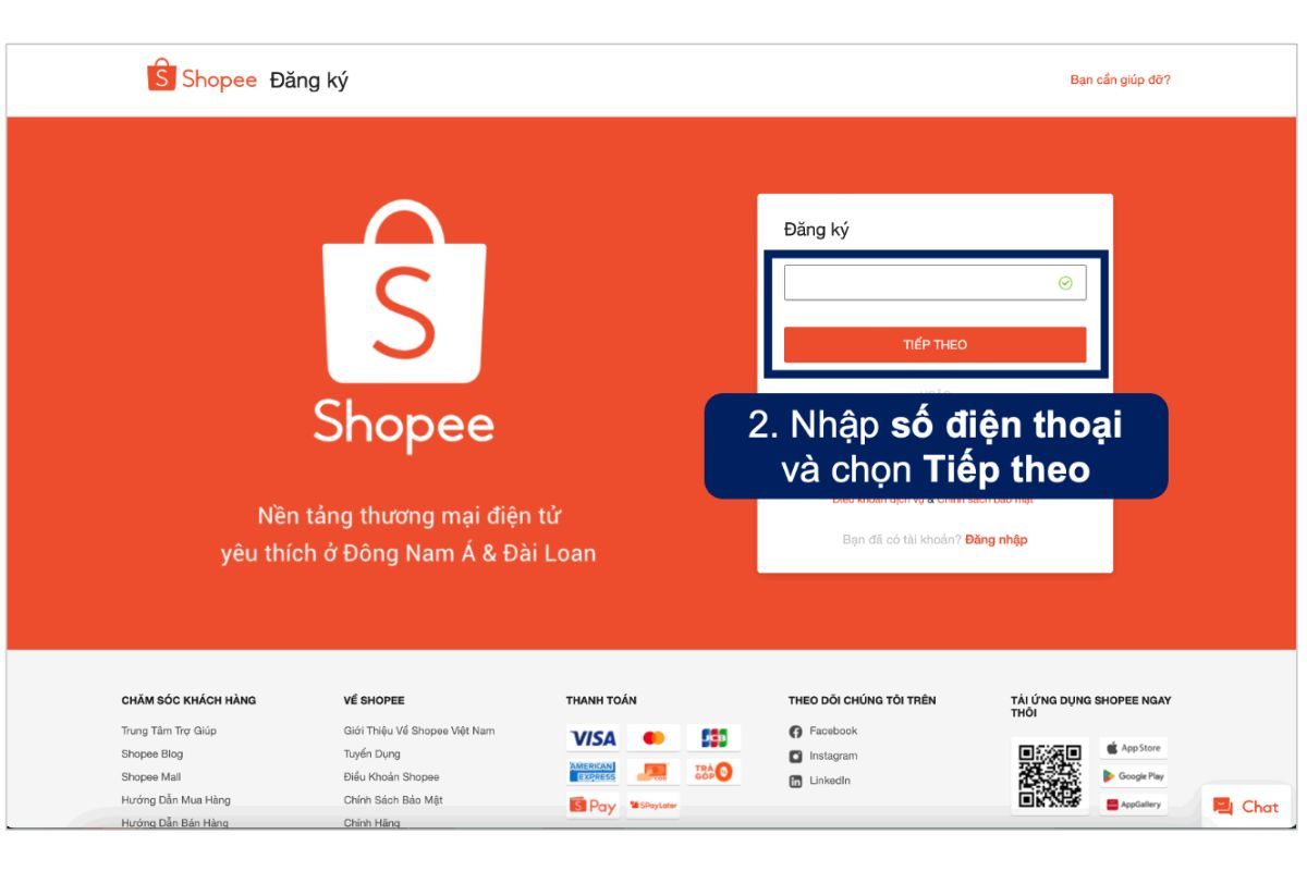 Cách đăng lý bán hàng trên shopee 2
