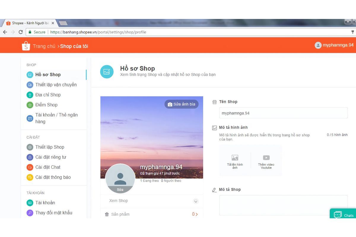 Cách đăng lý bán hàng trên shopee 7
