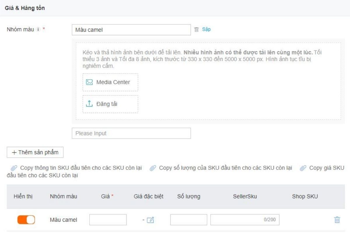 cách đăng sản phẩm lên Lazada bằng điện thoại