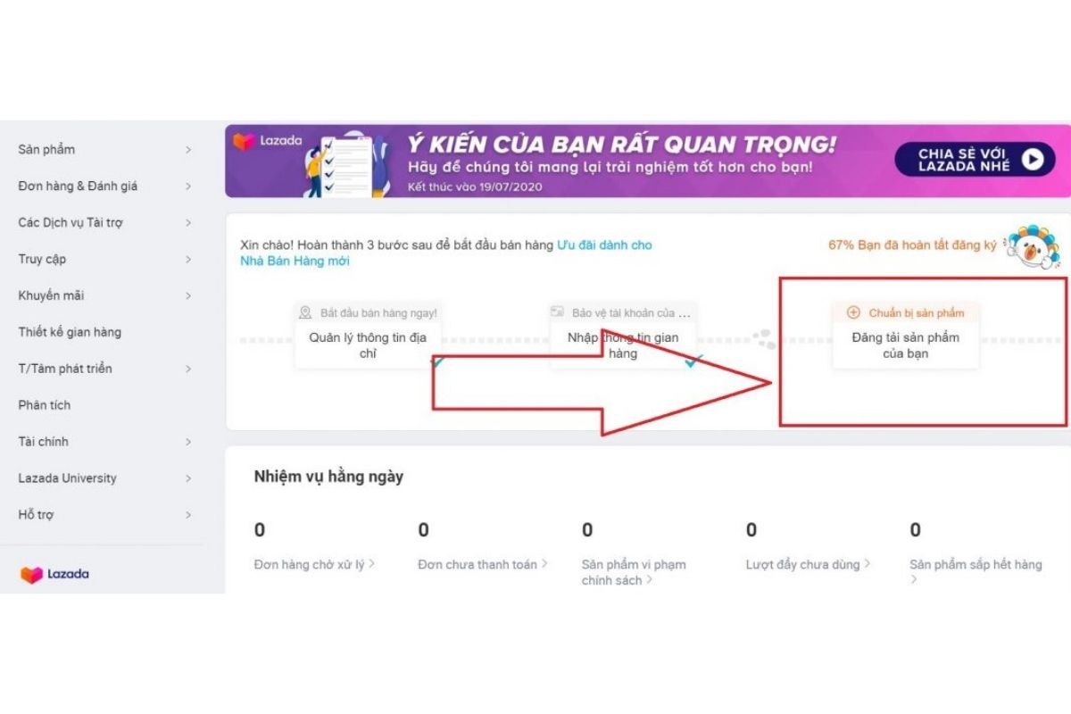 Cách đăng sản phẩm trên Lazada bằng điện thoại