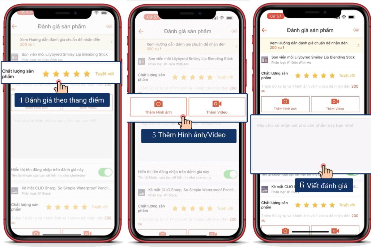 Cách đánh giá đơn hàng trên shopee 4