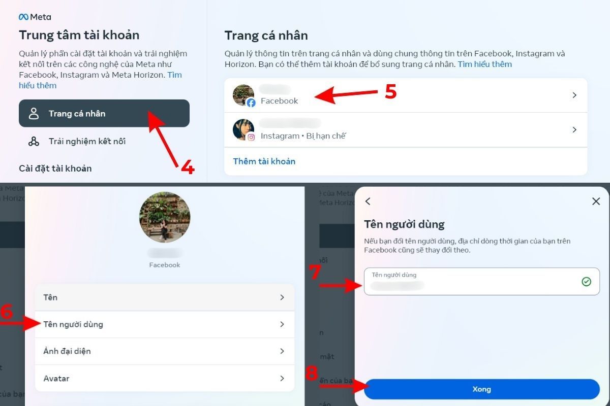 Cách đổi tên Facebook 1 chữ trên điện thoại iphone