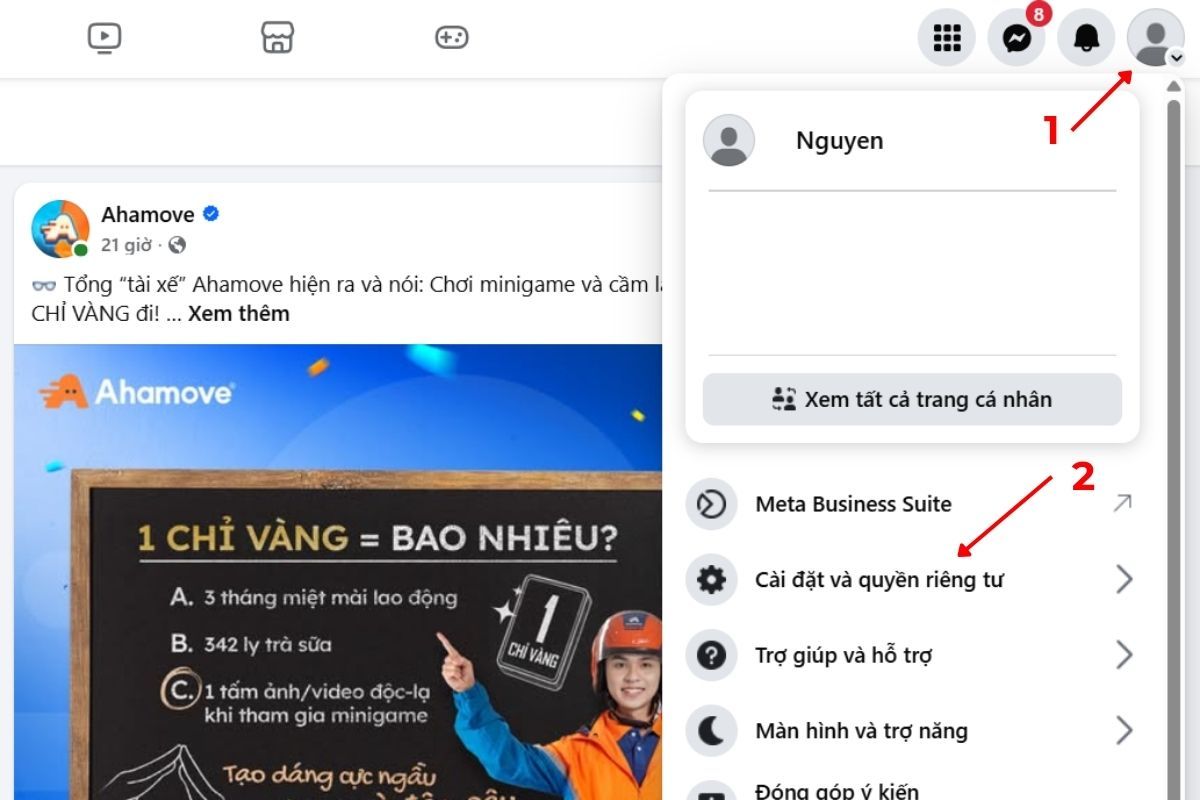 Cácch đổi tên page Facebook