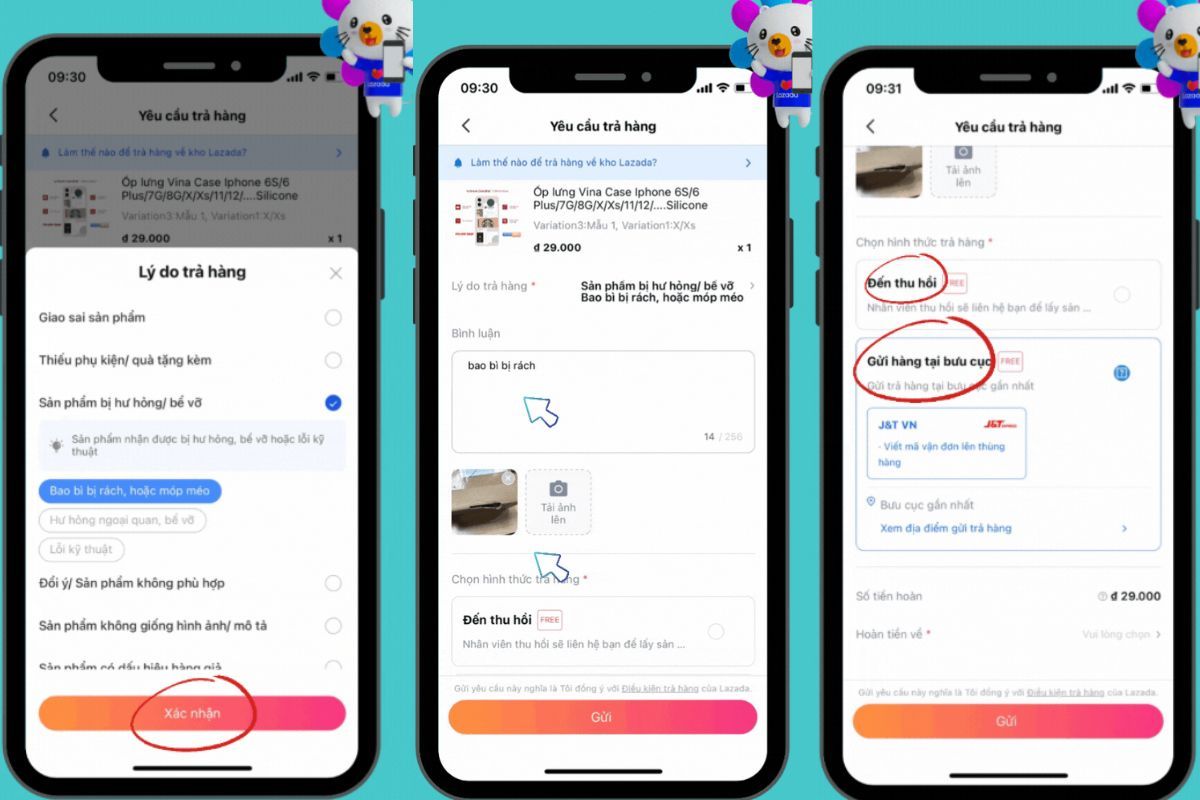 Cách đổi trả hàng trên Lazada 2