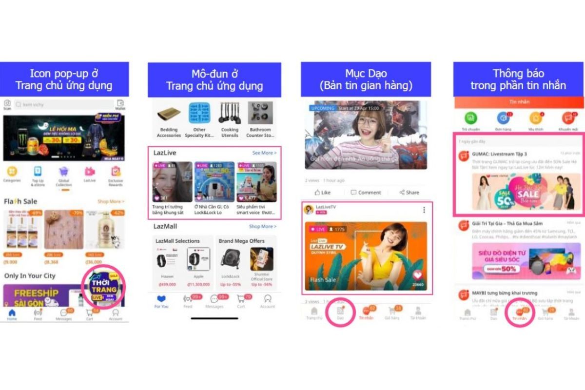 Cách Livestream trên Lazada