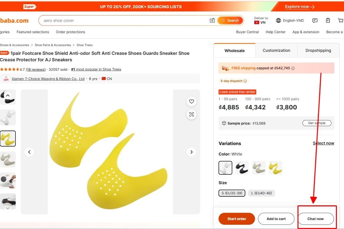 Cách mua hàng trên Alibaba 5.1