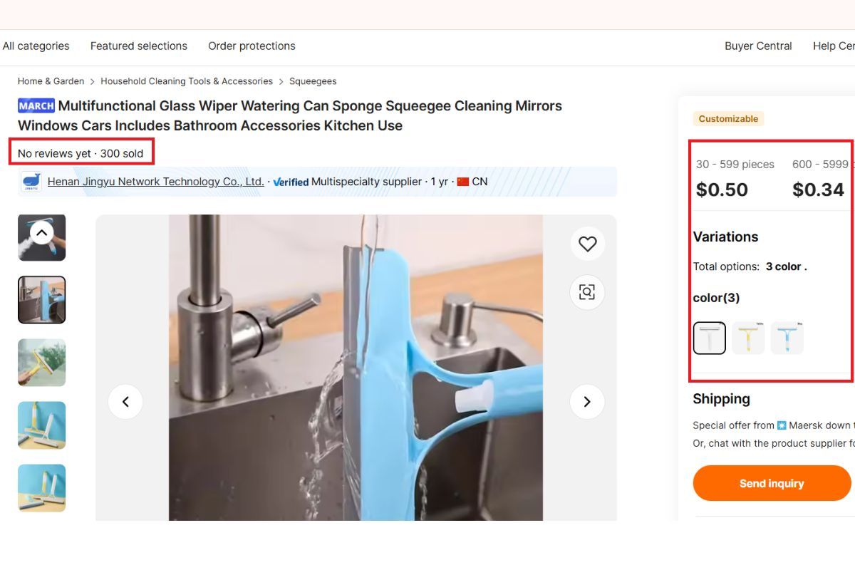 bắt đầu thao tác mua hàng