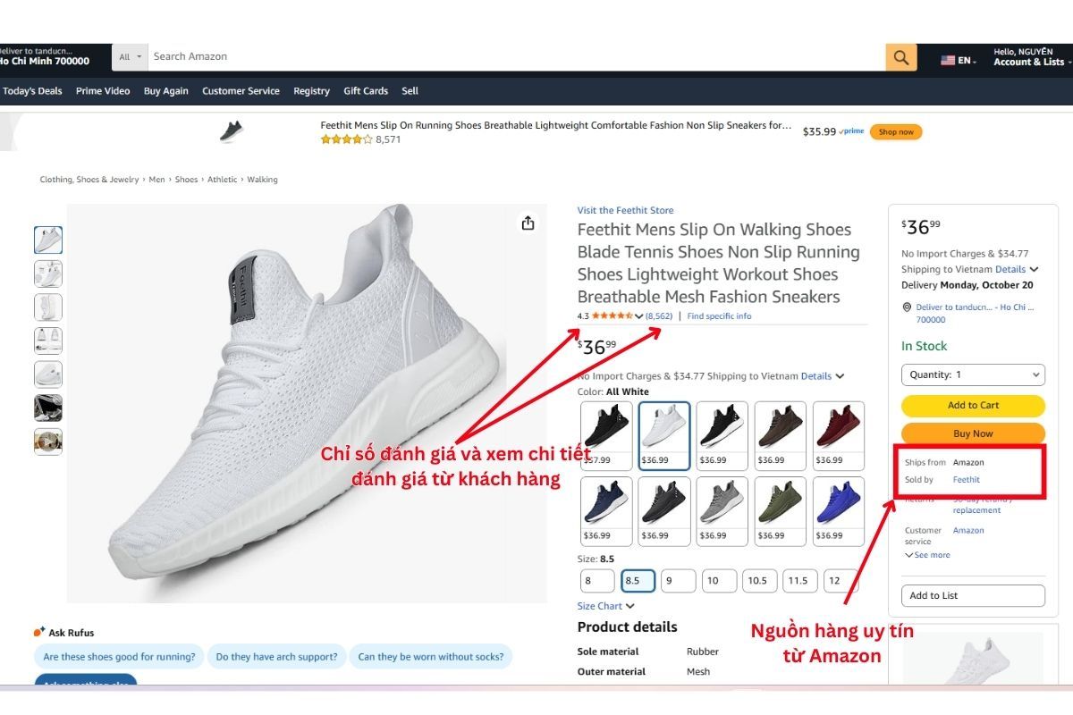 cách mua hàng trên amazon an do