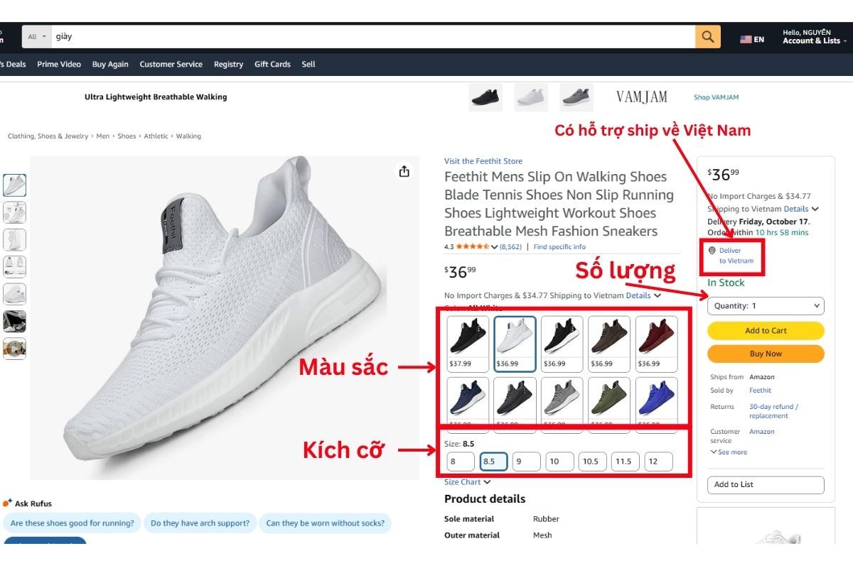 cách mua hàng trên amazon bằng paypal