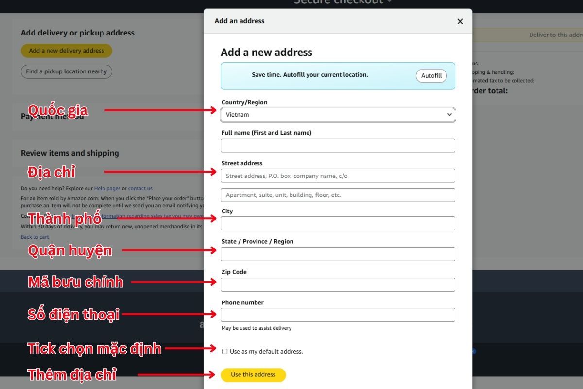 Cách mua hàng trên Amazon về Việt Nam