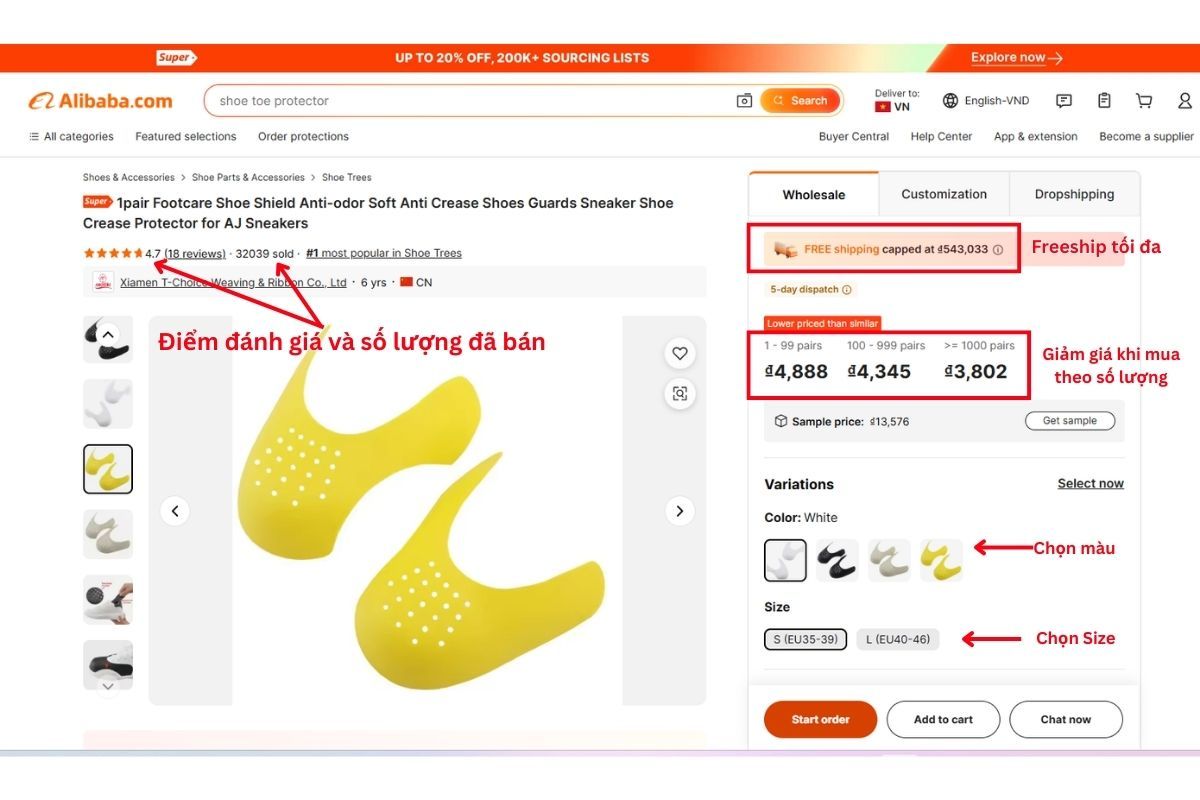Cách mua hàng trên vietnames alibaba
