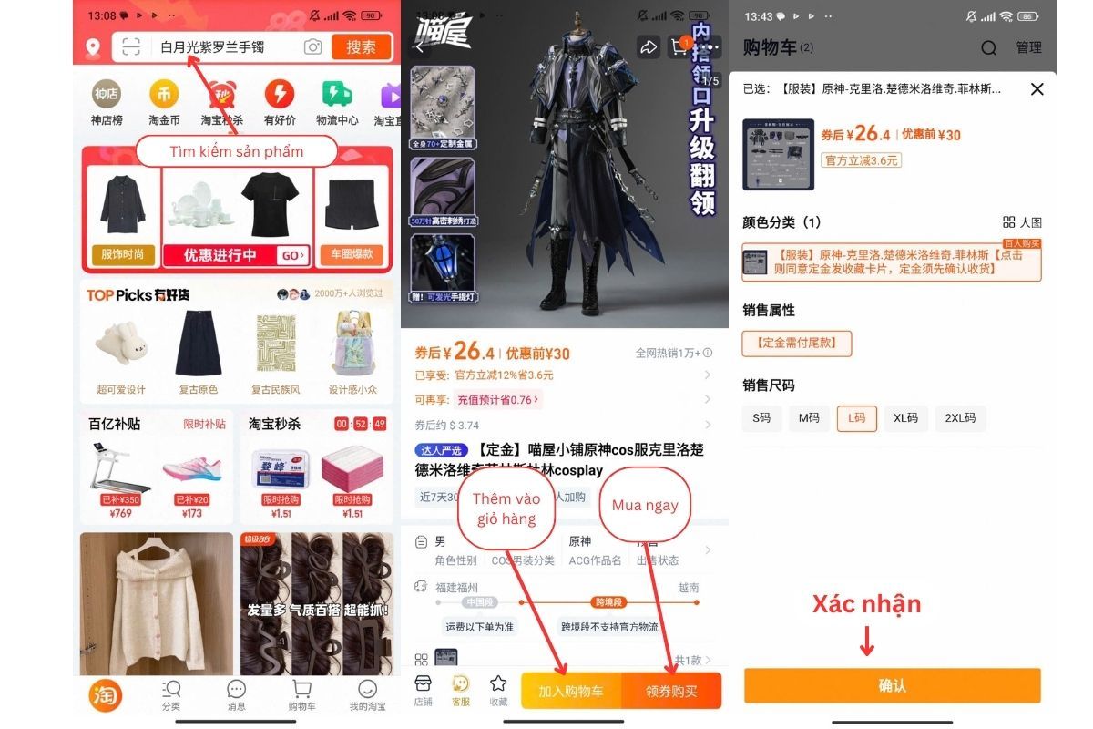 Cách order hàng trên Taobao 16
