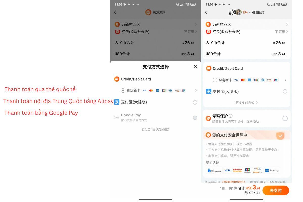 Cách order hàng trên taobao 20
