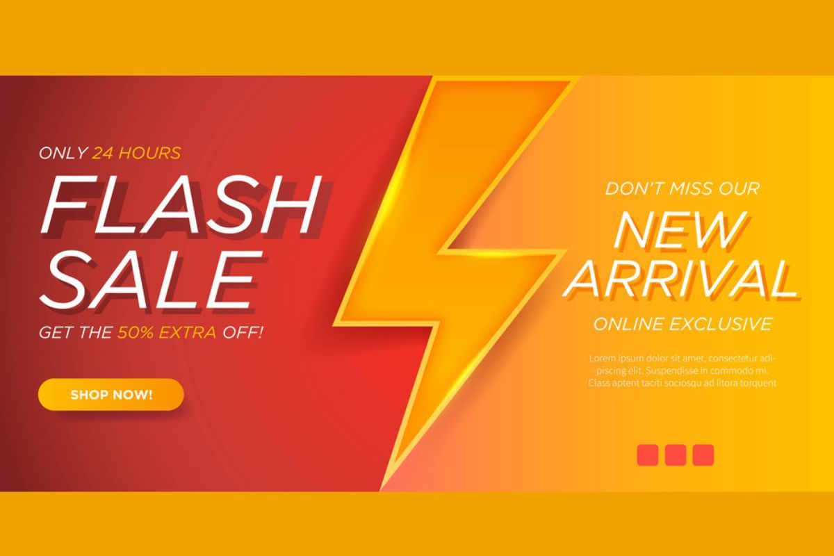 Sử dụng banner poster để quảng bá Flash Sale (Ảnh: Sưu tầm Internet)