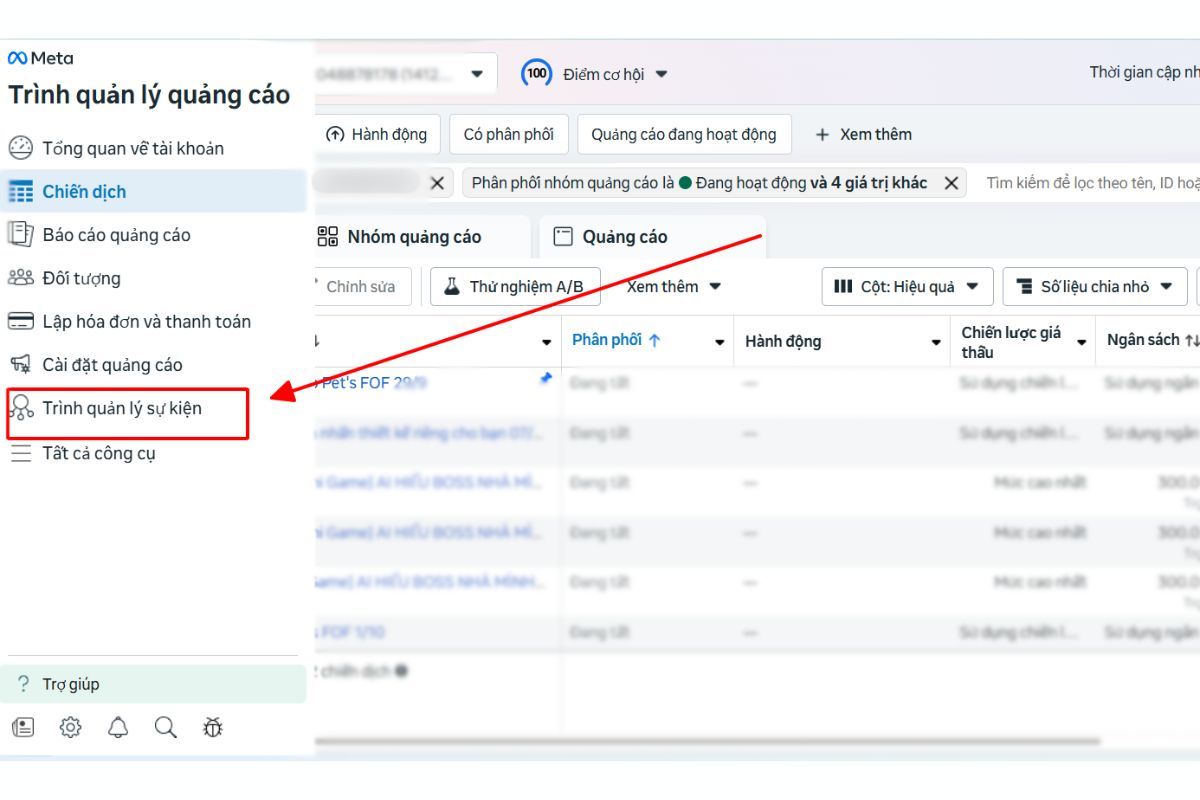 Cách tạo Pĩel Facebook