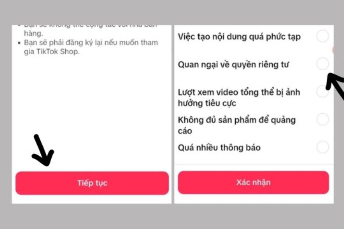 Cách xóa TikTok Shop cho nhà sáng tạo