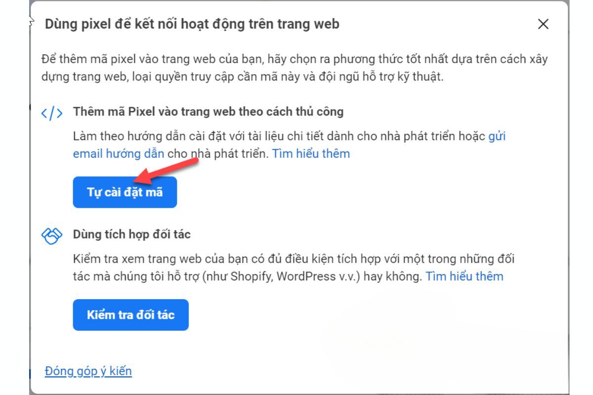Cách đặt pixel facebook