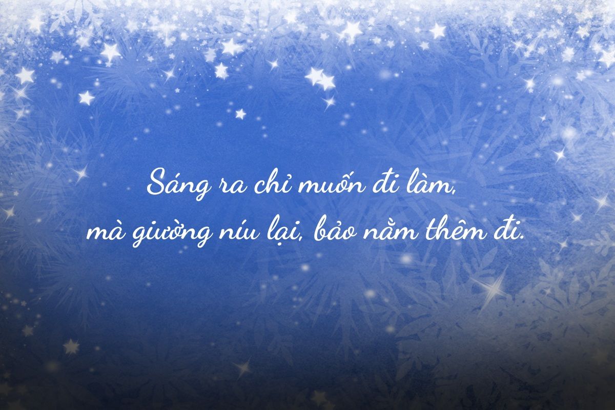 cap hay mùa đông thả thính
