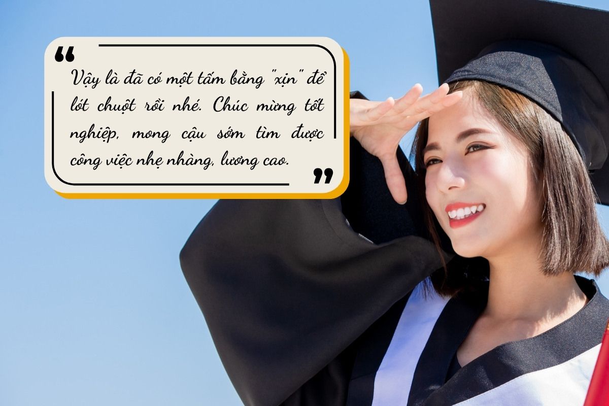 câu chúc mừng tốt nghiệp