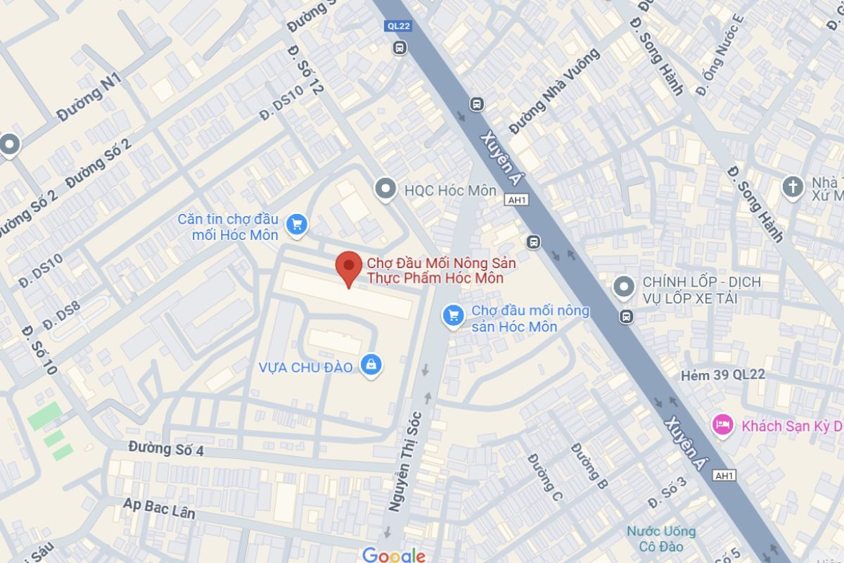 chợ đầu mối nông sản hốc môn ở đâu