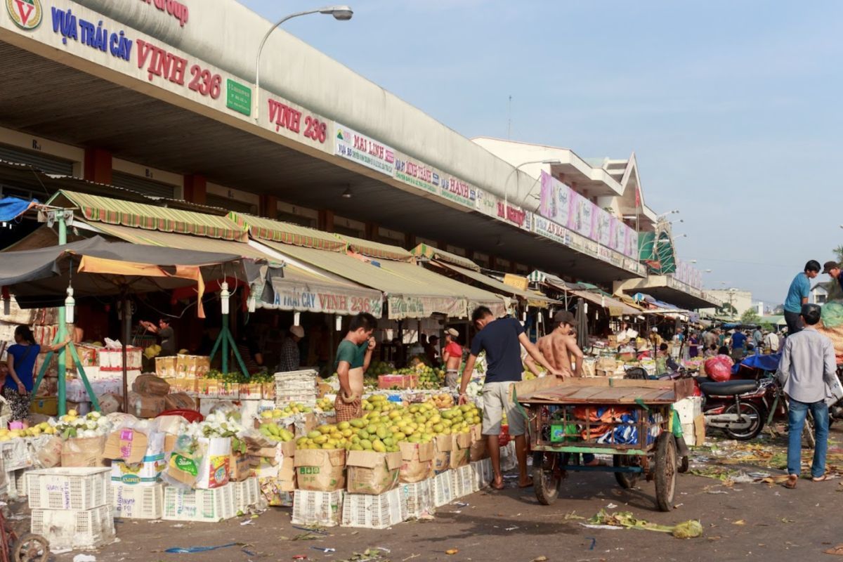 chợ đầu mối nông sản hốc môn bán gf