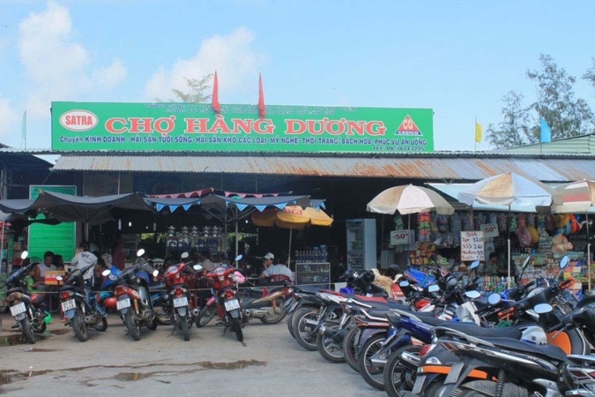 chợ hải sản hàng dương cần giờ
