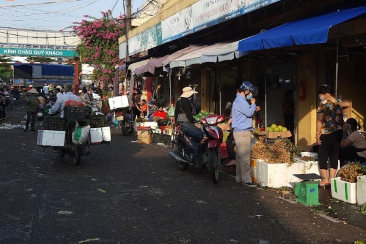 chợ vào buổi sáng