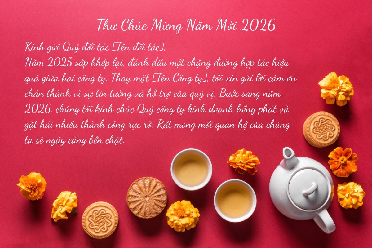 chúc tết cho đối tác