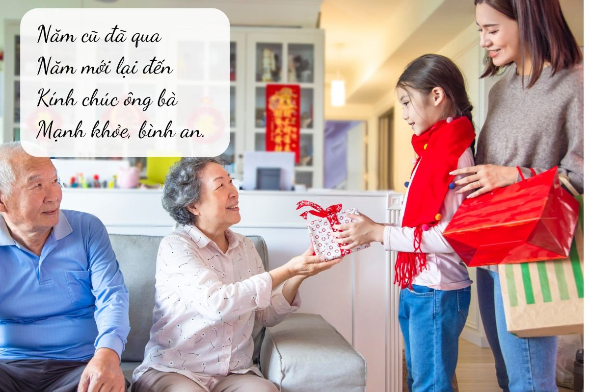 chúc tết ông bà hay