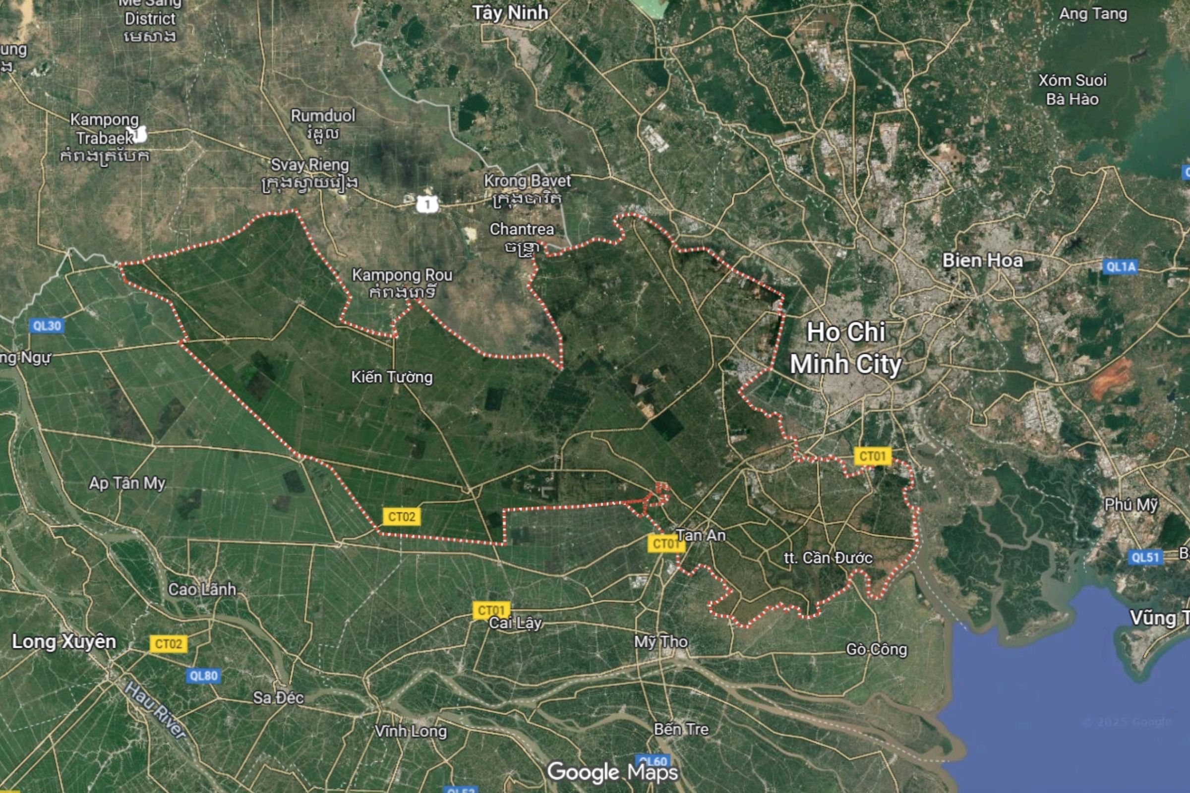 Phạm vi hoạt động dịch vụ xe tải chở hàng Long An