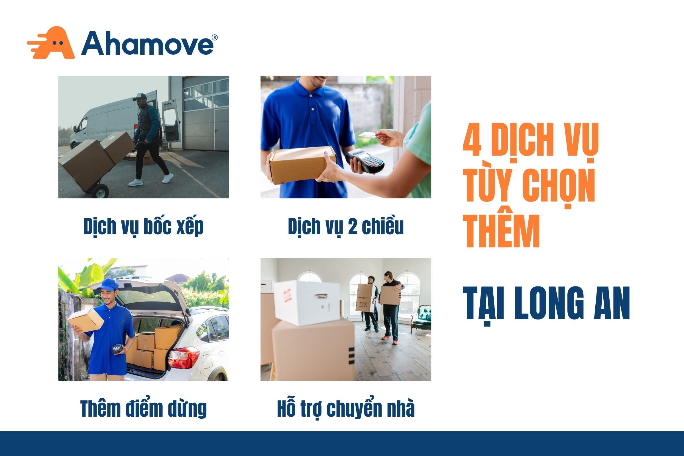 các dịch vụ tùy chọn thêm tại Long An