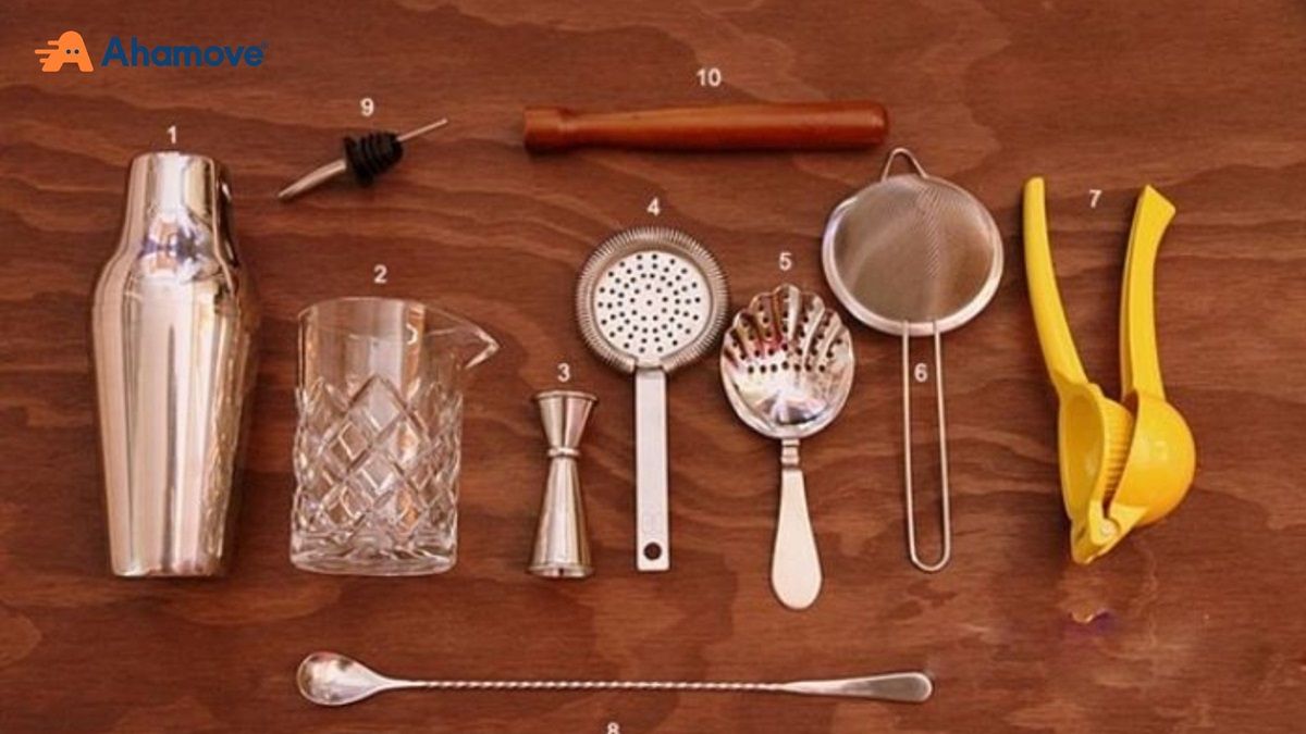 Sử dụng dụng cụ khi kinh doanh quán cafe