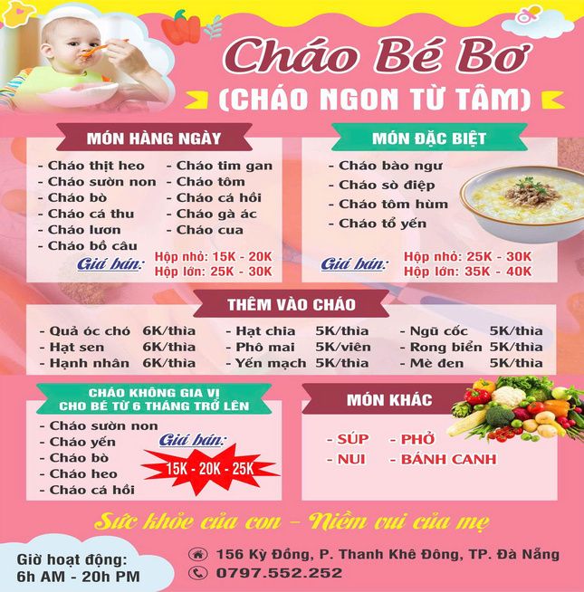 Cháo Dinh Dưỡng Bé Bơ - 156 Kỳ Đồng