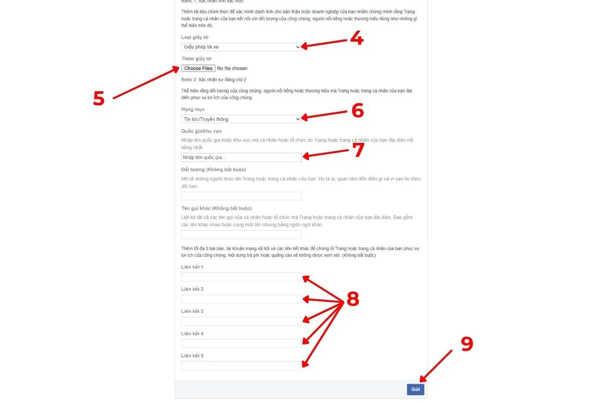 Icon dấu tích xanh facebook