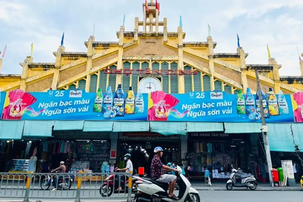 hình ảnh chợ tân định