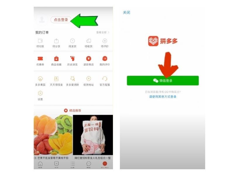 Đăng ký tài khoản pinduoduo kết nối trực tiếp với Wechat