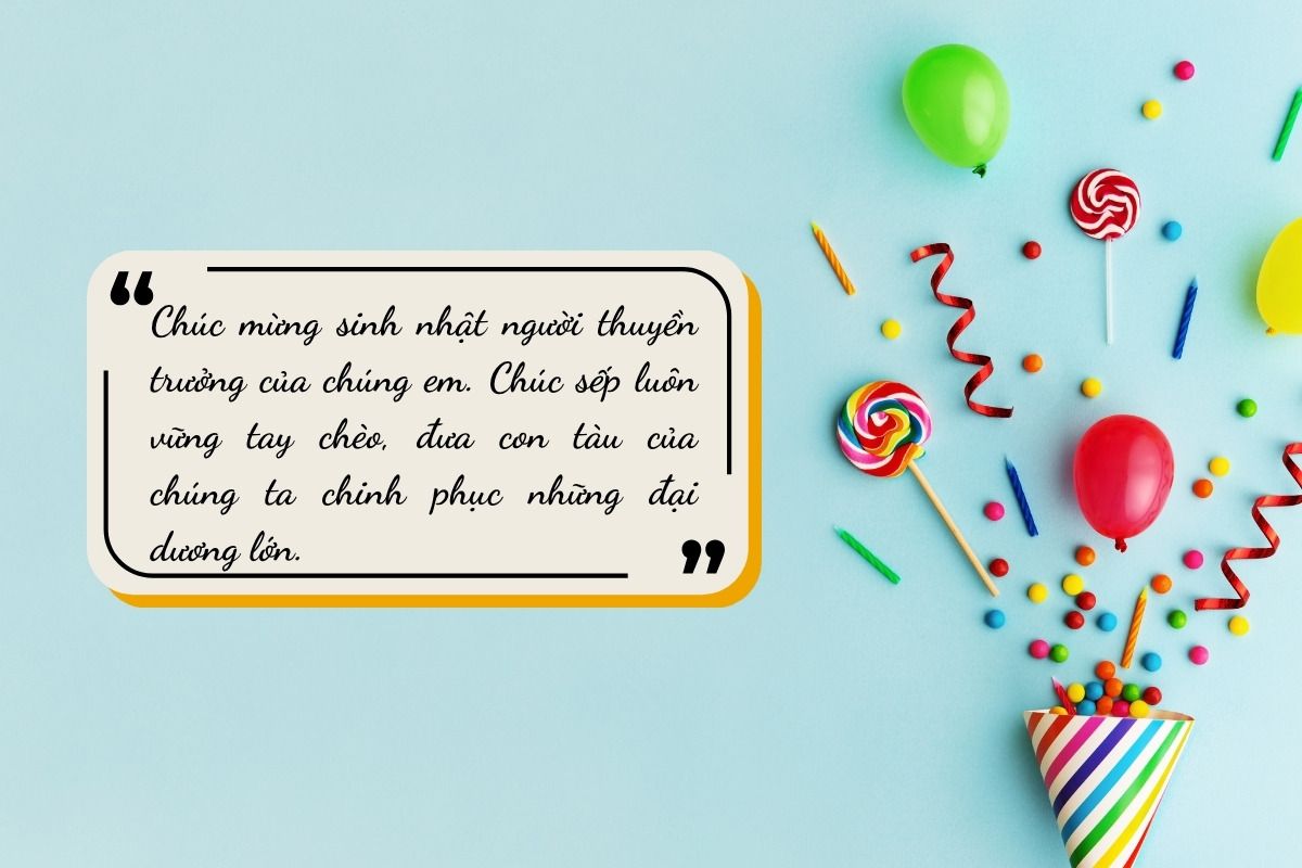 lời chúc sinh nhật sếp