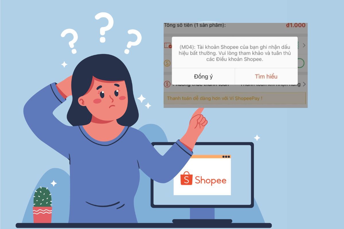 Lỗi M04 shopee 1