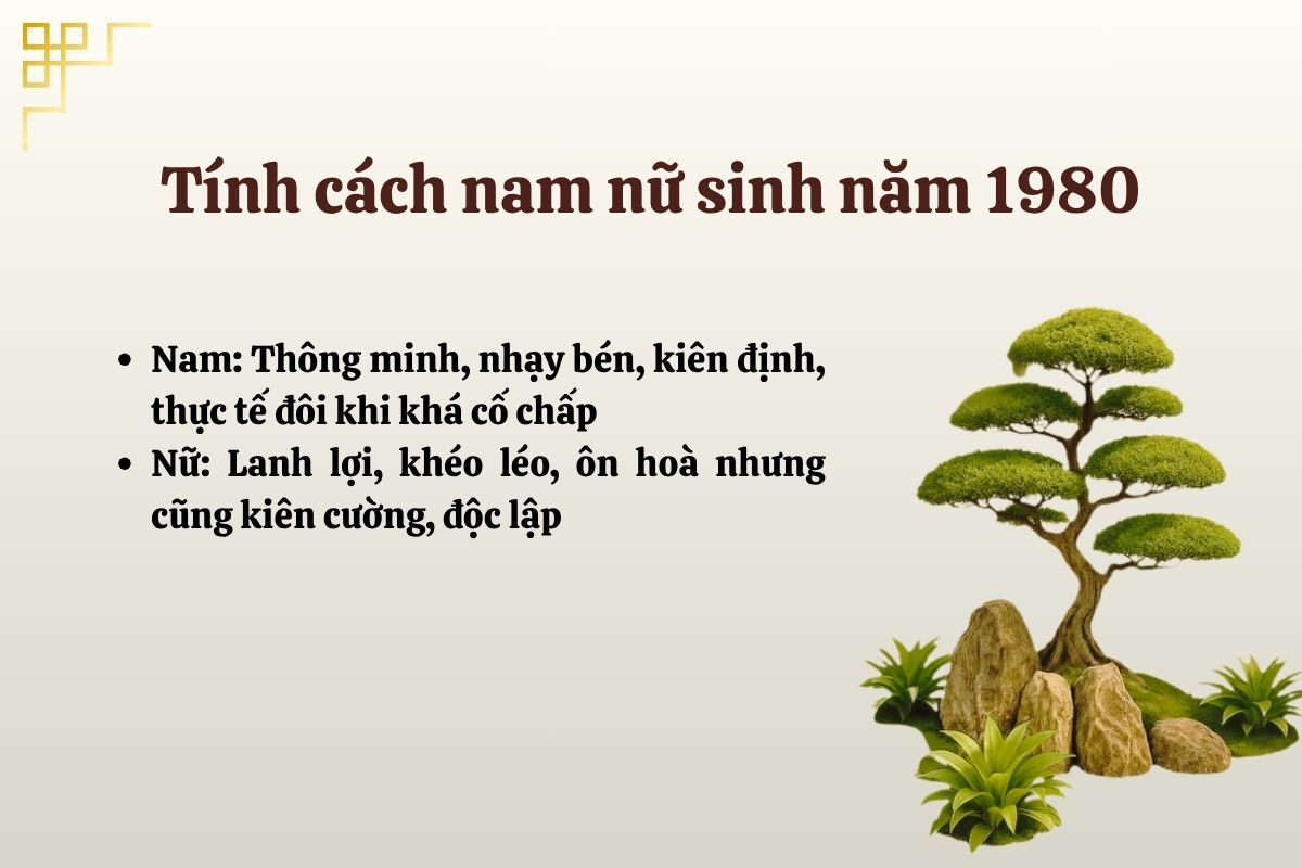 Tính cách 1980 Canh Thân